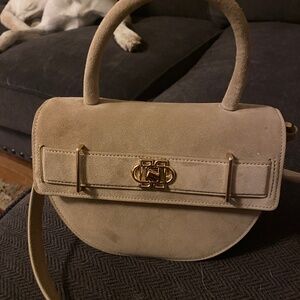 Suede crossbody bag
